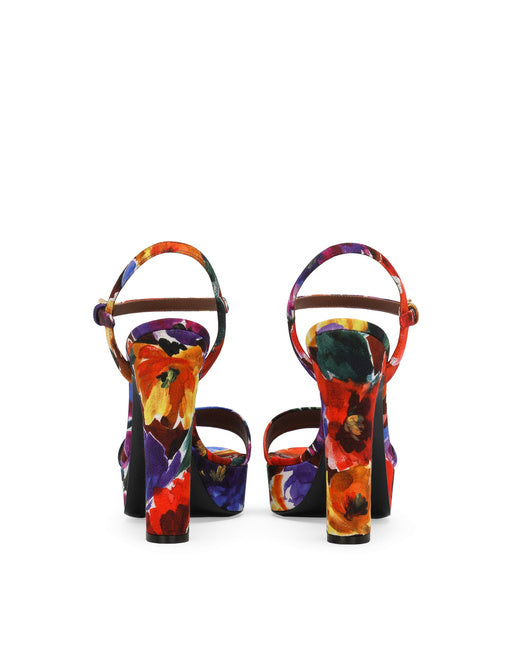 BROCADE PLATFORM SANDALS