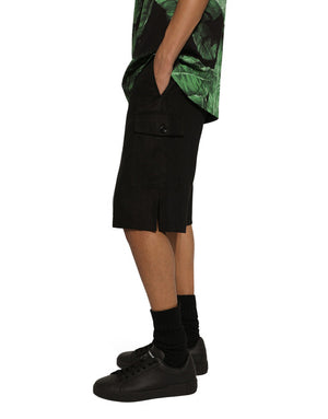 LINEN CARGO SHORTS WITH TAG