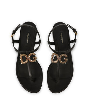 WOMEN'S BROWN LEATHER SANDALS
