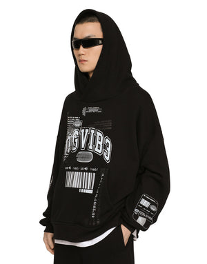 JERSEY HOODIE WITH DGVIB3 PRINT