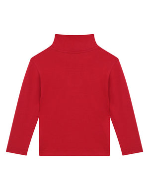 JERSEY TURTLE-NECK WITH DG LOGO EMBROIDERY