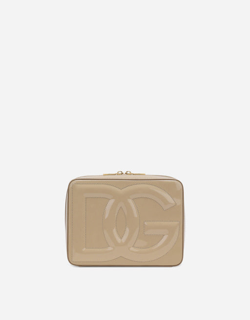 MEDIUM PATENT LEATHER DG LOGO BAG CAMERA BAG