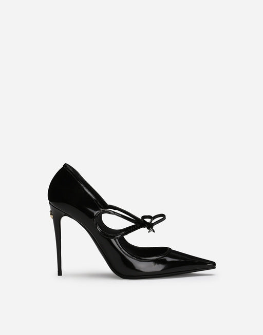 POLISHED CALFSKIN PUMPS