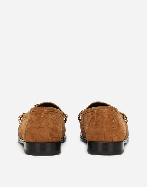 CALFSKIN SUEDE VISCONTI LOAFERS