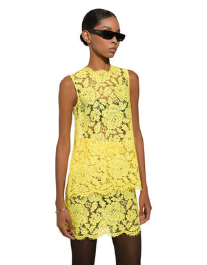 CORDONETTO FLORAL LACE TOP