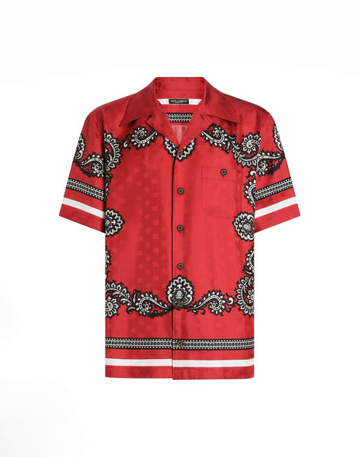 SILK SHIRT WITH BANDANNA PRINT
