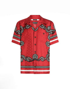 SILK SHIRT WITH BANDANNA PRINT