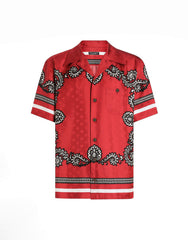SILK SHIRT WITH BANDANNA PRINT
