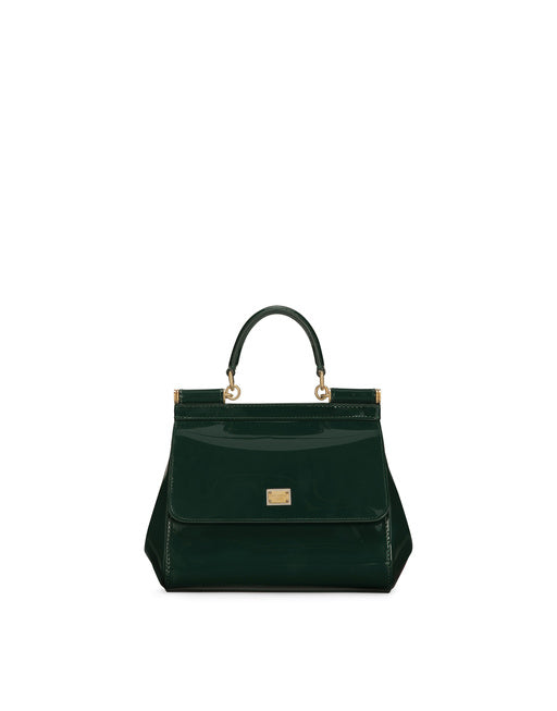 SMALL SICILY HANDBAG IN PATENT LEATHER