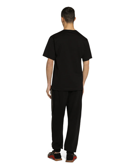 COTTON T-SHIRT WITH DG LOGO PRINT