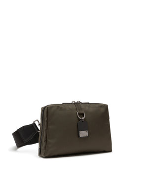 SOFT DNA CROSSBODY BAG IN NYLON WITH BRANDED METAL TAG