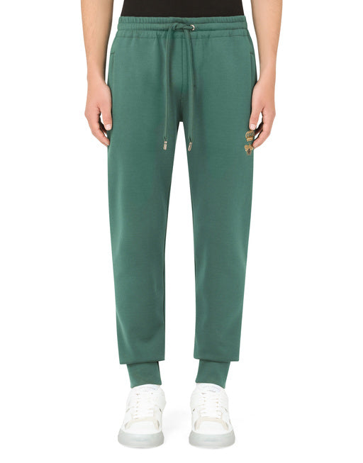 JERSEY JOGGING PANTS WITH EMBROIDERY