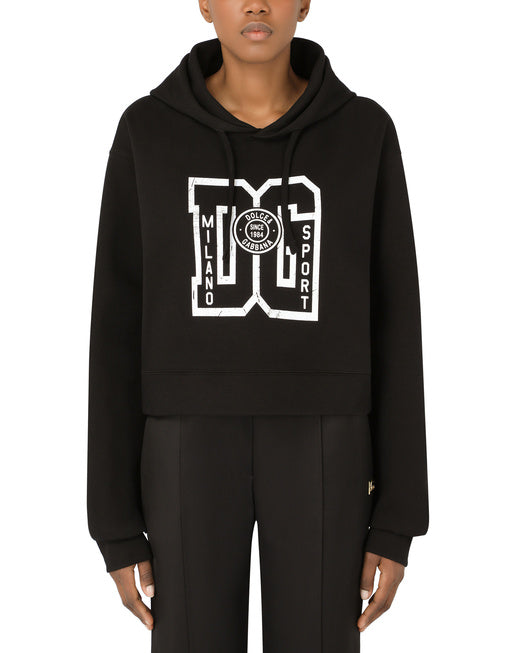 JERSEY HOODIE WITH DG PRINT