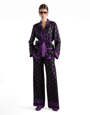 DG ALL-OVER PRINT SILK TWILL VANITY SHIRT
