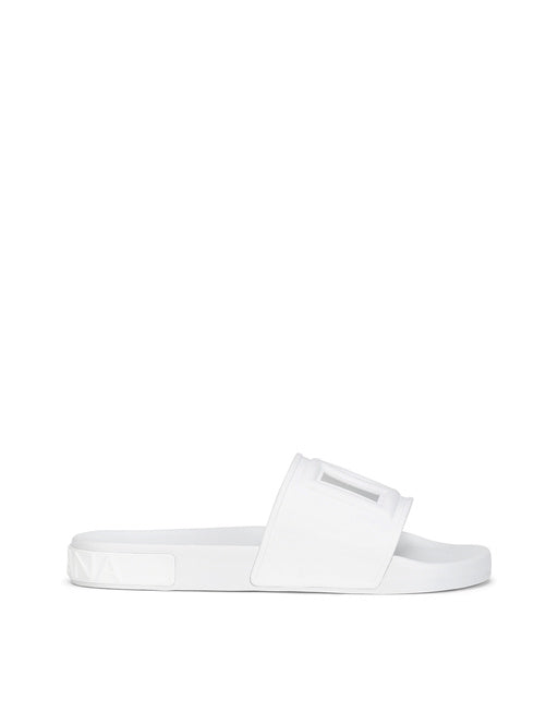 RUBBER BEACHWEAR SLIDES WITH DG MILLENNIALS LOGO