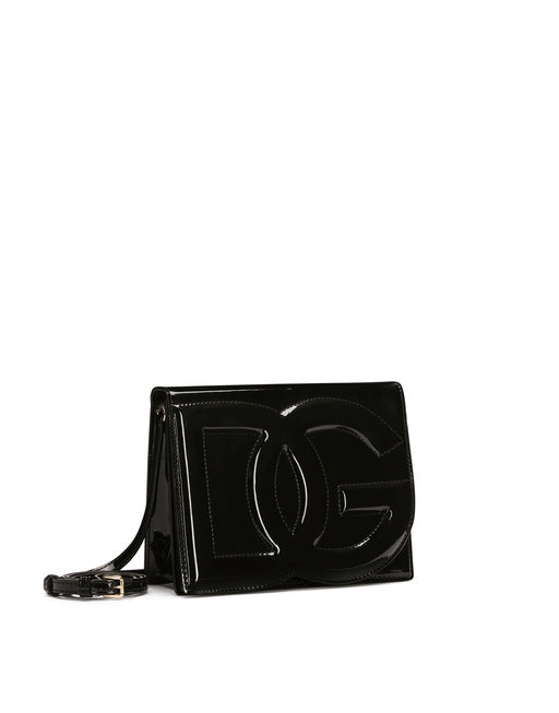 PATENT LEATHER DG LOGO BAG CROSSBODY BAG