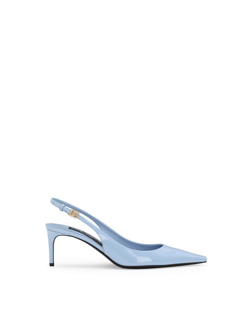 POLISHED CALFSKIN SLINGBACKS
