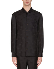 DG SILK JACQUARD PAJAMA SHIRT