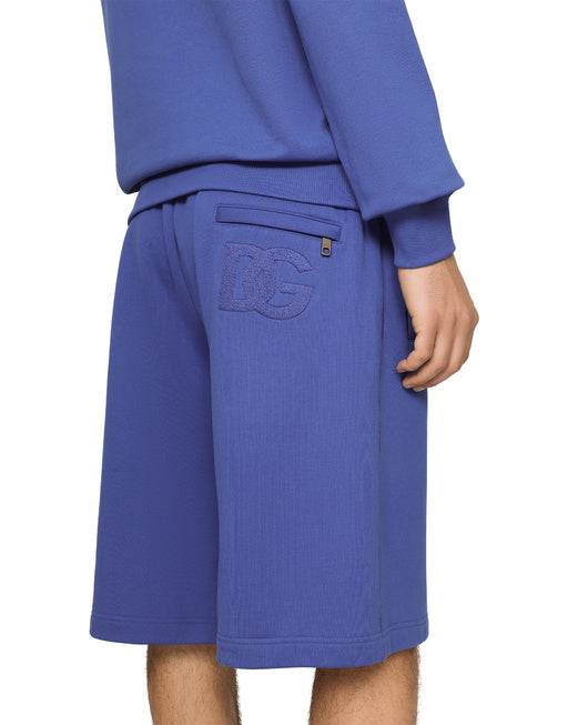 JERSEY JOGGING SHORTS WITH DG EMBROIDERY