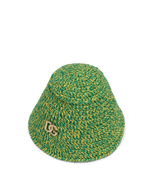 CROCHET BUCKET HAT WITH DG LOGO