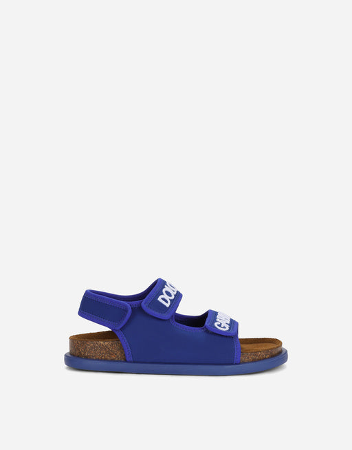 TECHNICAL FABRIC SANDALS WITH LOGO EMBROIDERY
