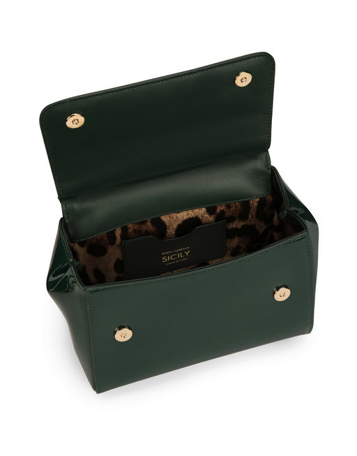 SMALL SICILY HANDBAG IN PATENT LEATHER