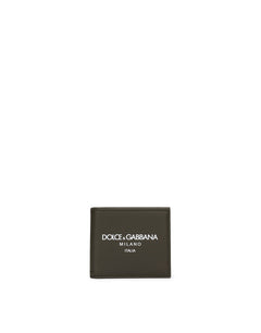CALFSKIN BIFOLD WALLET WITH LOGO
