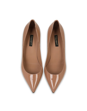 POINTED VARNISH PUMPS WITH MEDIUM HEEL