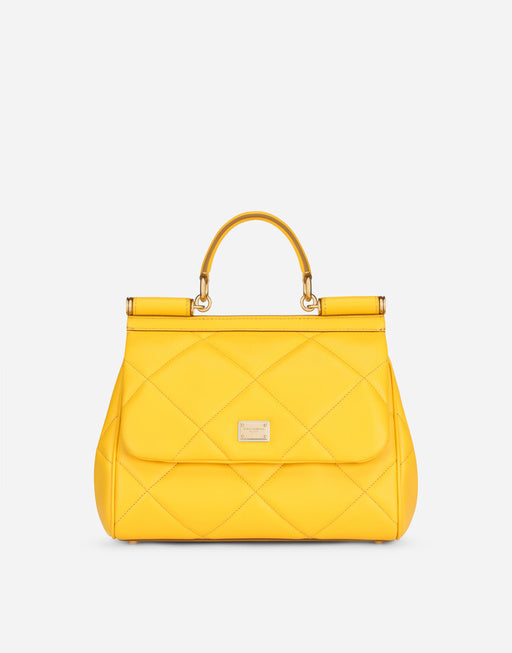 MEDIUM SICILY BAG IN QUILTED ARIA CALFSKIN