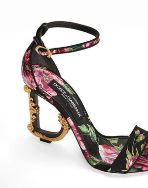 SATIN BAROQUE DG SANDALS