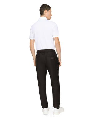 COTTON PIQUÉ POLO-SHIRT WITH BRANDED TAG