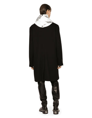 DECONSTRUCTED DOUBLE-BREASTED WOOL COAT