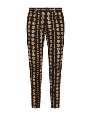 COIN PRINT STRETCH DRILL PANTS