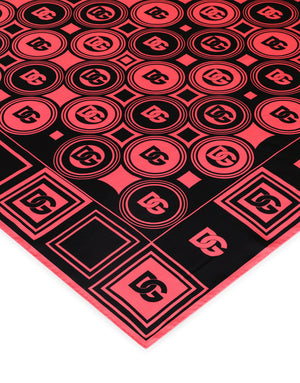 TWILL SCARF WITH DG LOGO PRINT (90 X 90)