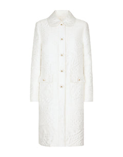 BROCADE COAT WITH DG BUTTONS