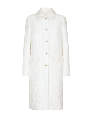 BROCADE COAT WITH DG BUTTONS
