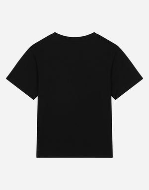 JERSEY T-SHIRT WITH DOLCE&GABBANA LOGO PRINT