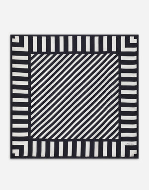 MARINA-PRINT SILK SCARF (90X90)