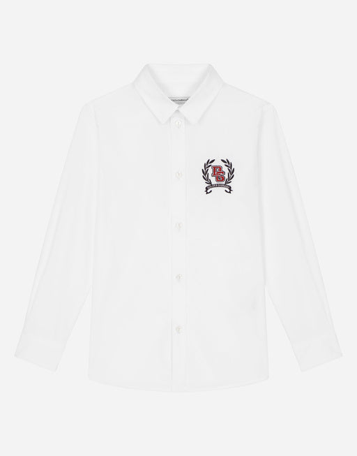 LONG-SLEEVED COTTON SHIRT WITH EMBROIDERY