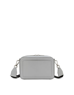 CALFSKIN CROSSBODY BAG WITH RAISED LOGO
