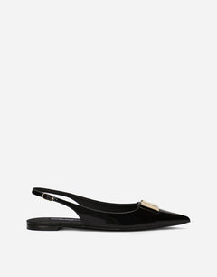 POLISHED CALFSKIN SLINGBACKS