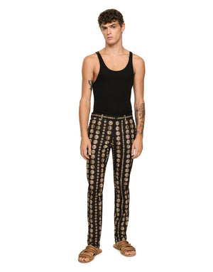 COIN PRINT STRETCH DRILL PANTS