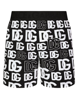 TWO-WAY STRETCH JERSEY SHORTS WITH DG LOGO