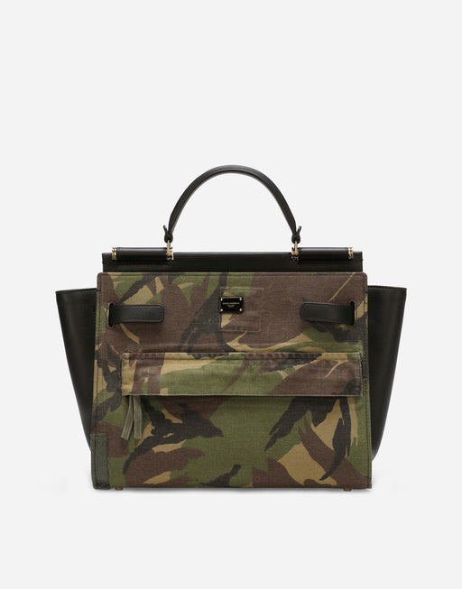SICILY 62 SOFT BAG IN CAMOUFLAGE PATCHWORK