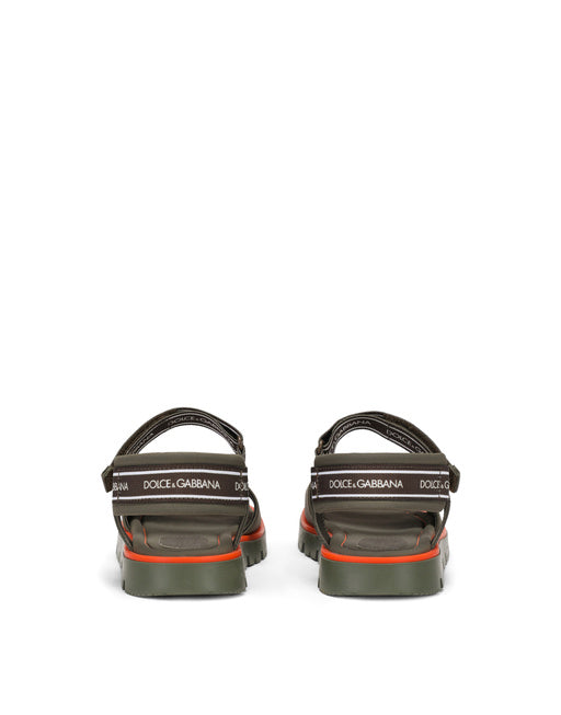 TECHNICAL FABRIC SANDALS WITH DG LOGO