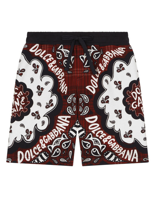 JERSEY SHORTS WITH BANDANNA PRINT