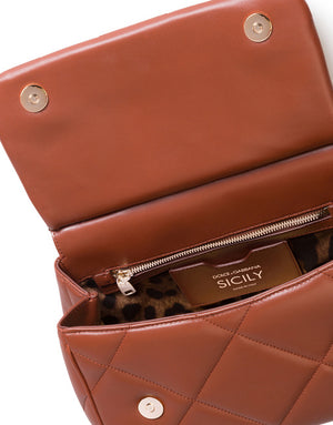 MEDIUM SICILY BAG IN QUILTED ARIA CALFSKIN