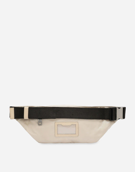 SMALL NYLON BELT BAG WITH RUBBERIZED LOGO