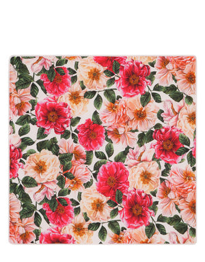 JERSEY BLANKET WITH CAMELLIA DG PRINT