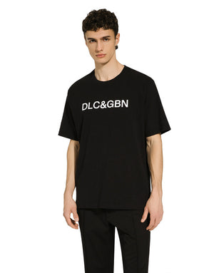 COTTON T-SHIRT WITH DOLCE&GABBANA LOGO